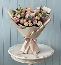 Букет цветов из:  Розы и Лизиантусы #REPLACE_PRED# Иванино