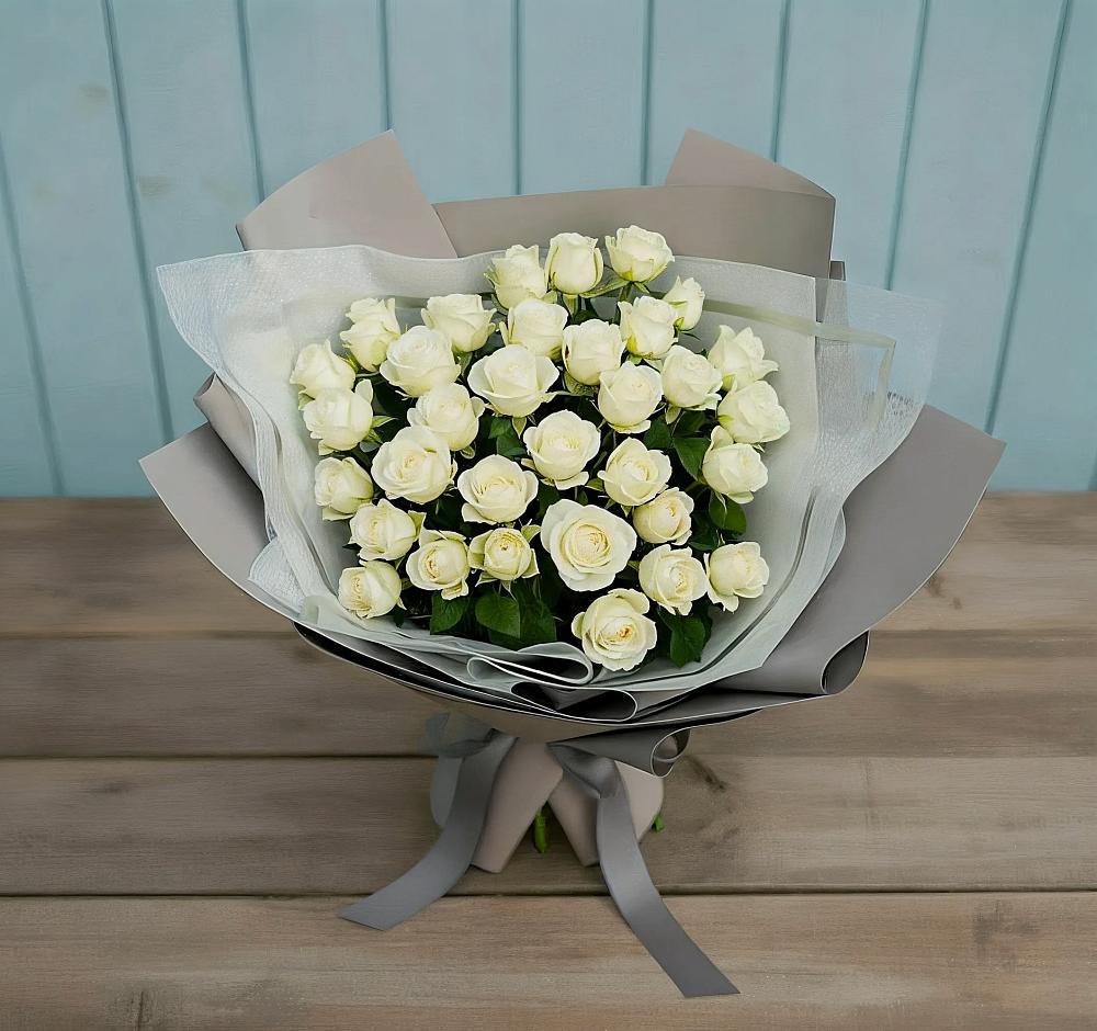 Букет Белоснежная нежность в Иванино