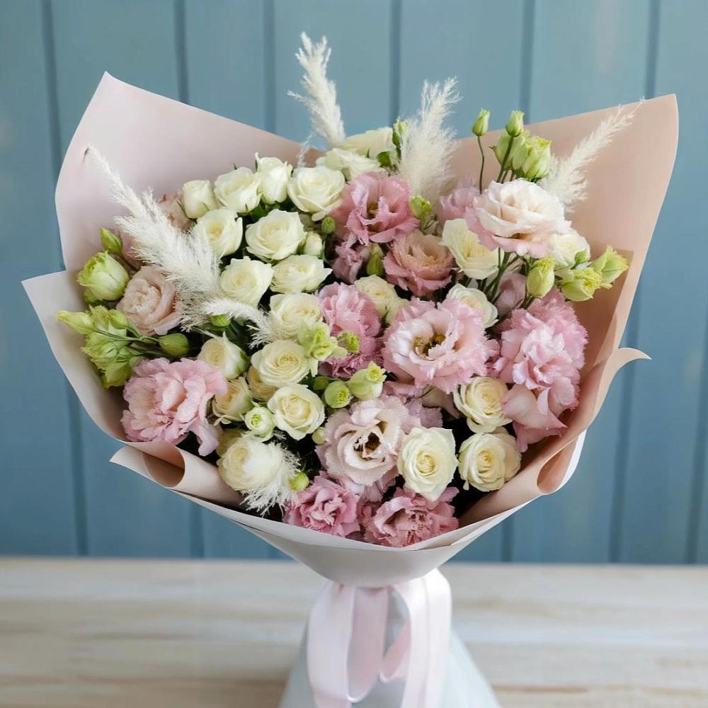 Букет цветов из: Альстромерии и Розы в Иванино