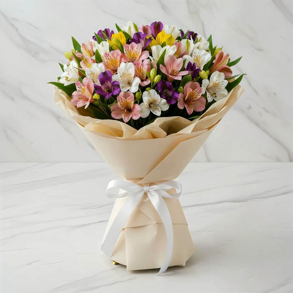 Букет цветов из: Альстромерии в Иванино