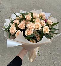 Букет Кремовые розы Латте в Иванино