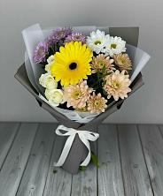 Букет цветов из:  Розы, Герберы и Хризантемы в Иванино