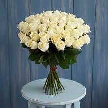 Букет 51 Белая роза Эдлесс Лав в Иванино