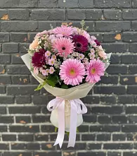 Букет цветов из:  Герберы и Хризантемы в Иванино