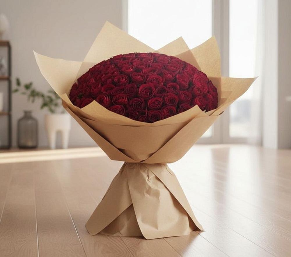 Букет 101 Красная роза в Иванино